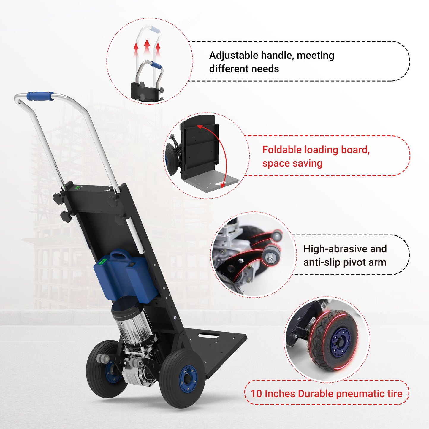 550 lbs Electric Stair Climbing Hand Truck ZW4250
