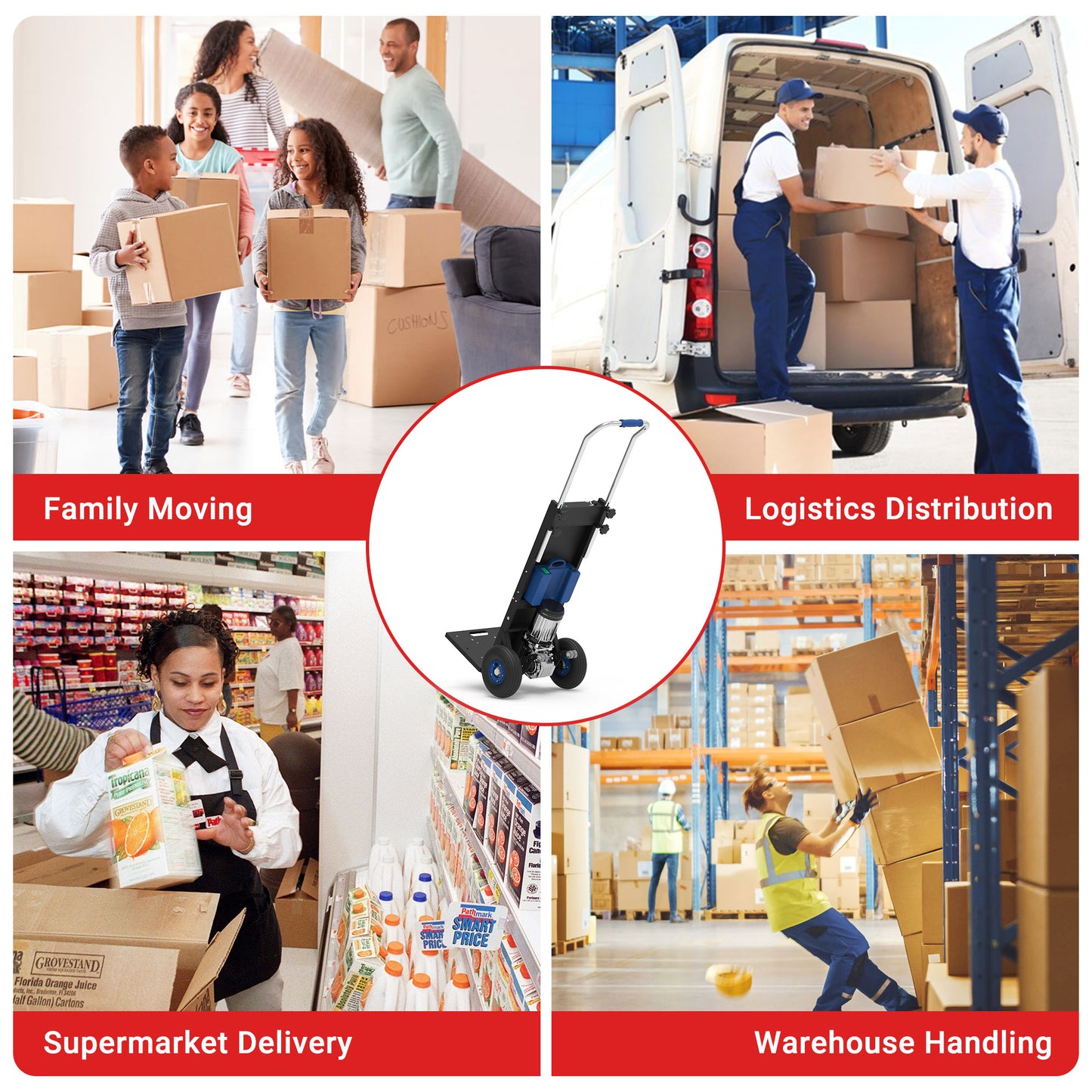 550 lbs Electric Stair Climbing Hand Truck ZW4250