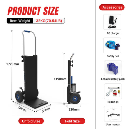 550 lbs Electric Stair Climbing Hand Truck ZW4250